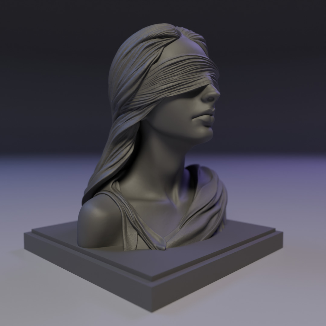 Echoes of the Soul bust 3D print model_9