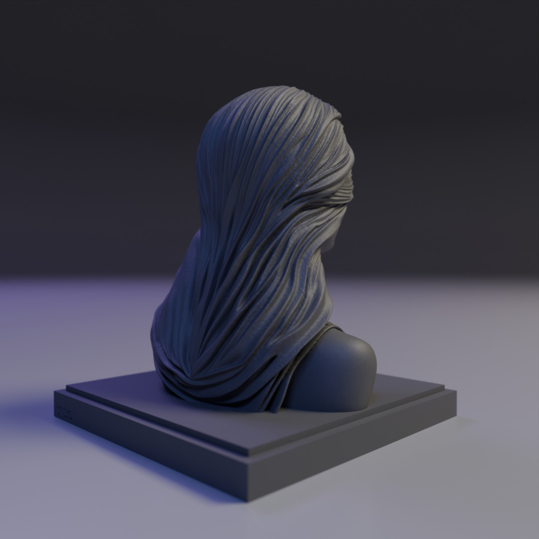 Echoes of the Soul bust 3D print model_15