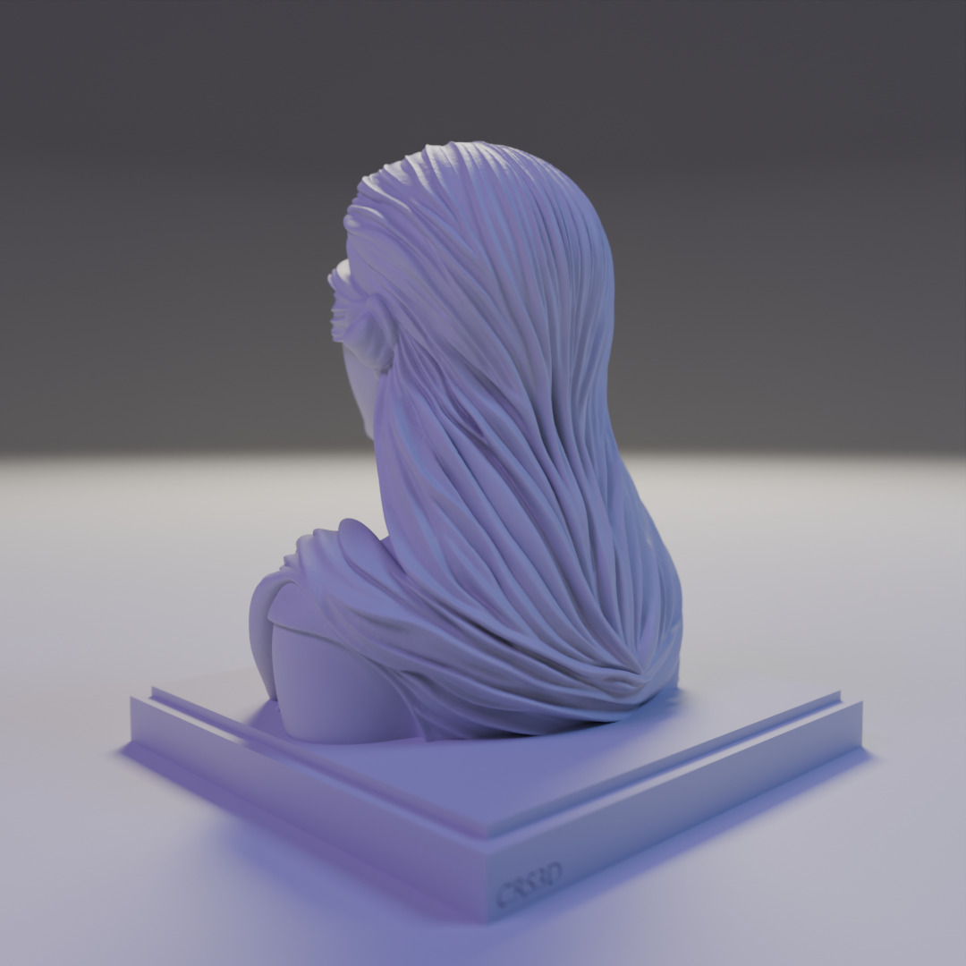Echoes of the Soul bust 3D print model_12