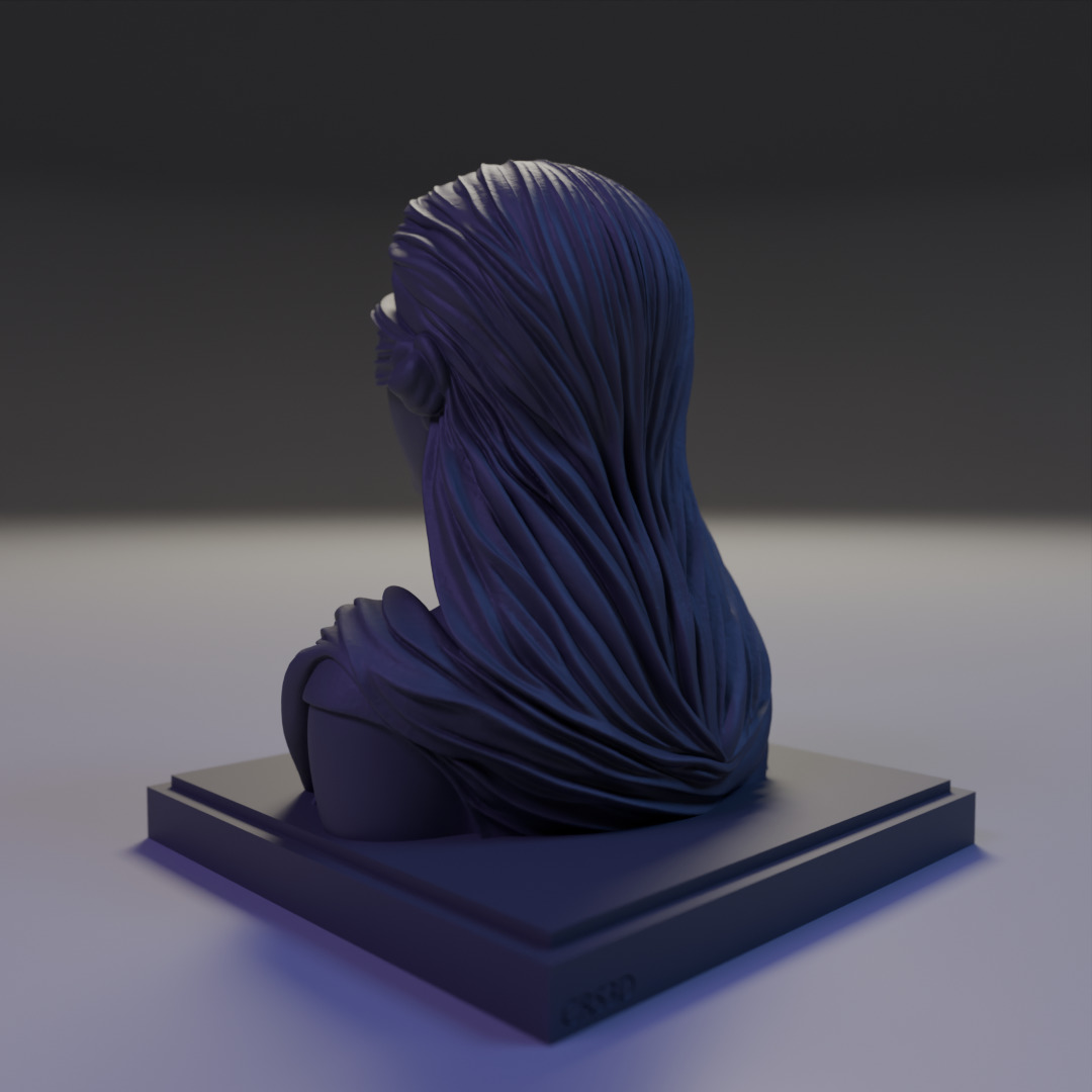 Echoes of the Soul bust 3D print model_13