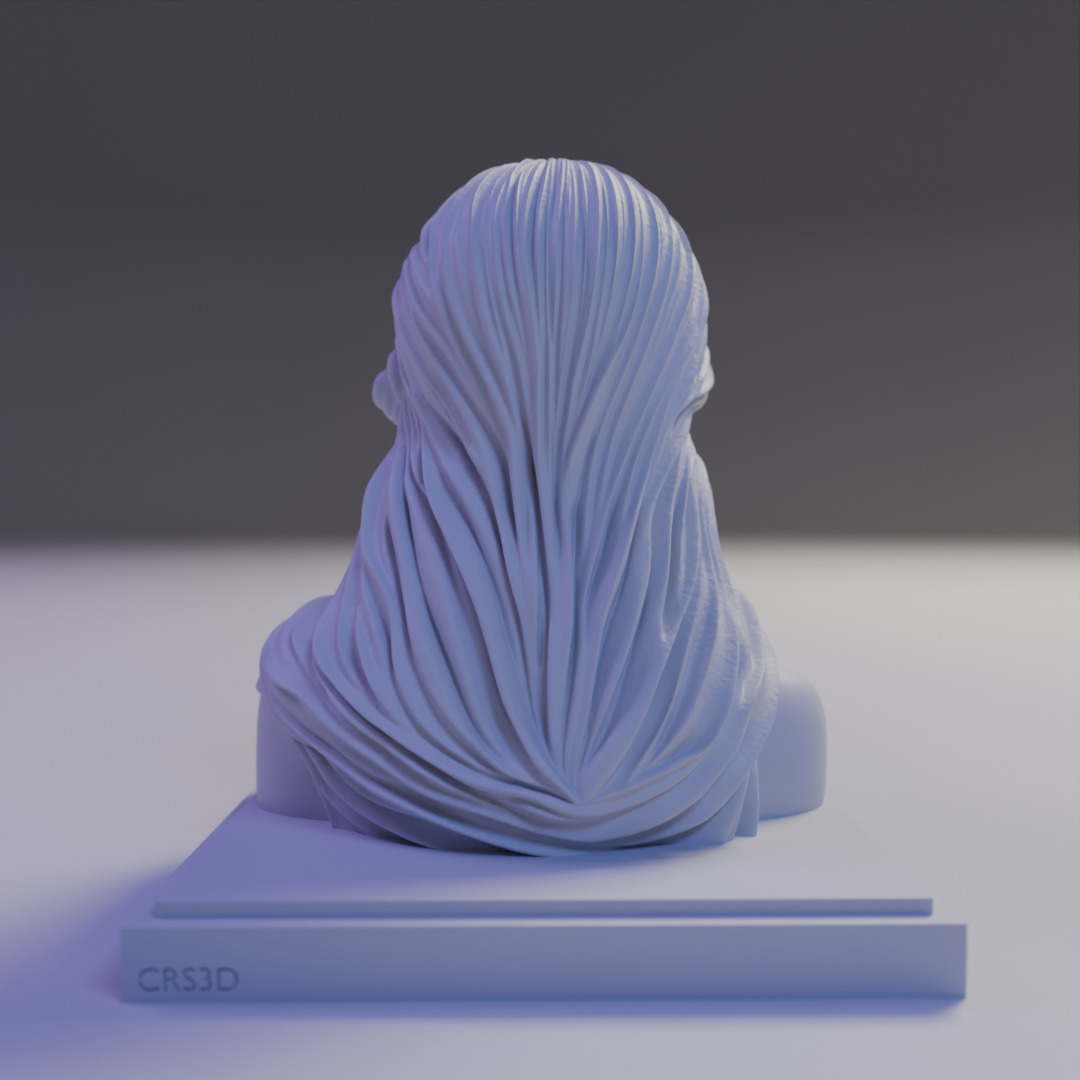 Echoes of the Soul bust 3D print model_6