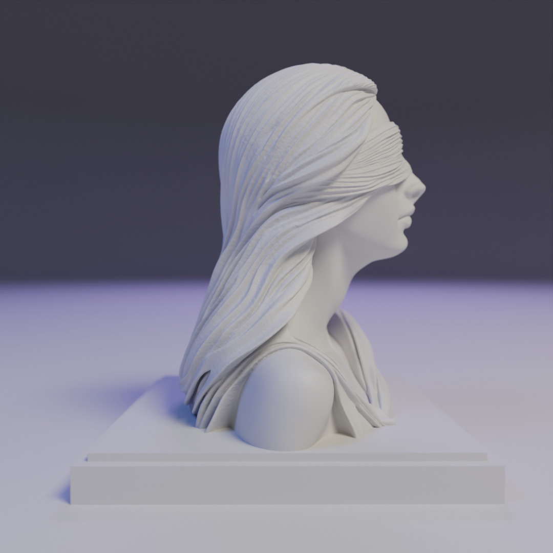 Echoes of the Soul bust 3D print model_2