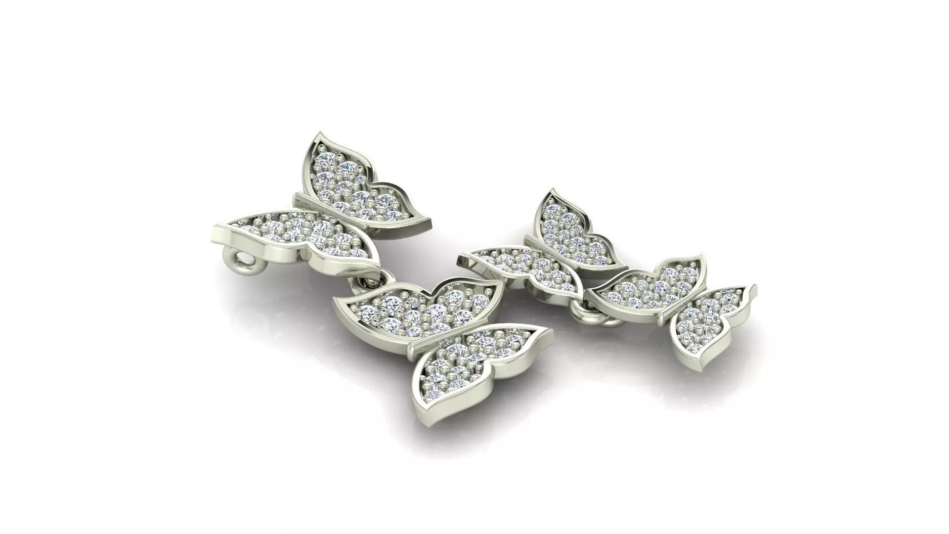 Butterfly cluster 3D print model_0