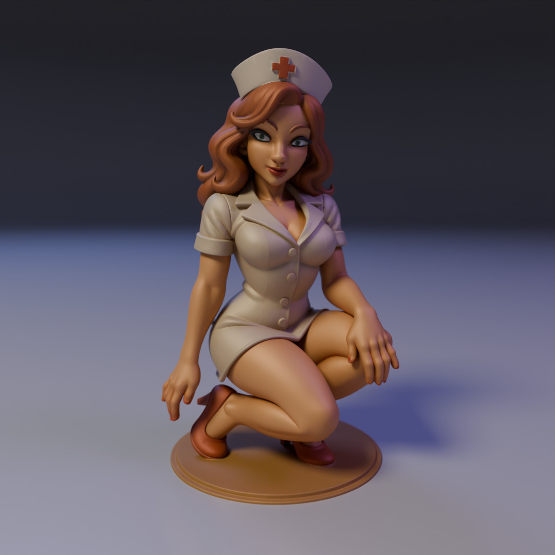 pin-up nurse 3D print model_15