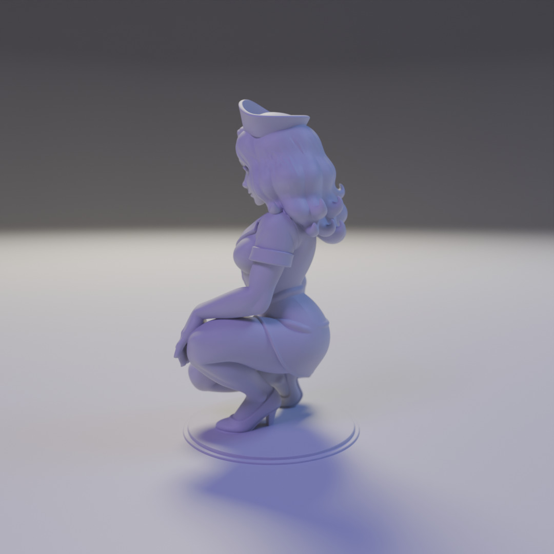 pin-up nurse 3D print model_12