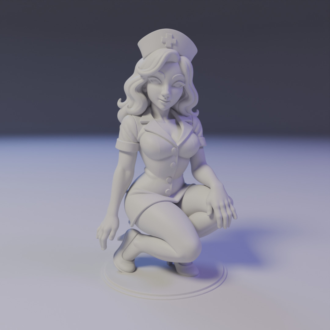 pin-up nurse 3D print model_16