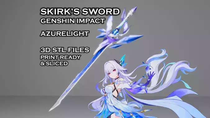 Skirk Sword - Genshin Impact Cosplay - 3D Print Ready 3D print model