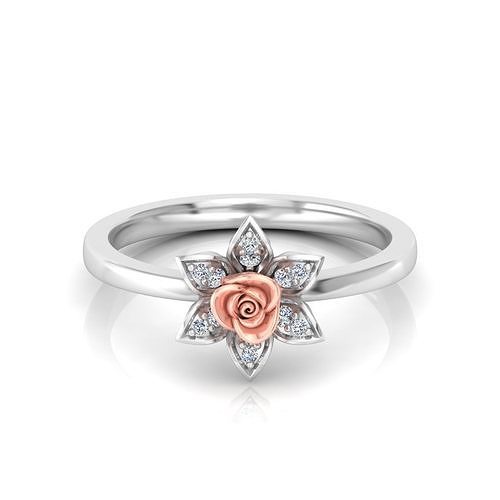 Romantic Rose Flower Design Elegant Engagement or Gift Jewellery 3D print model