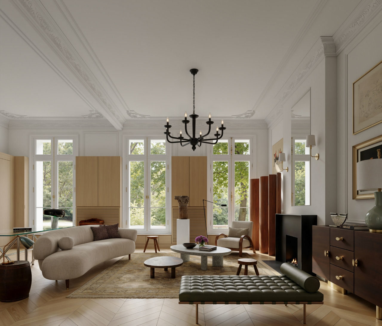 Living Room 3D model_5