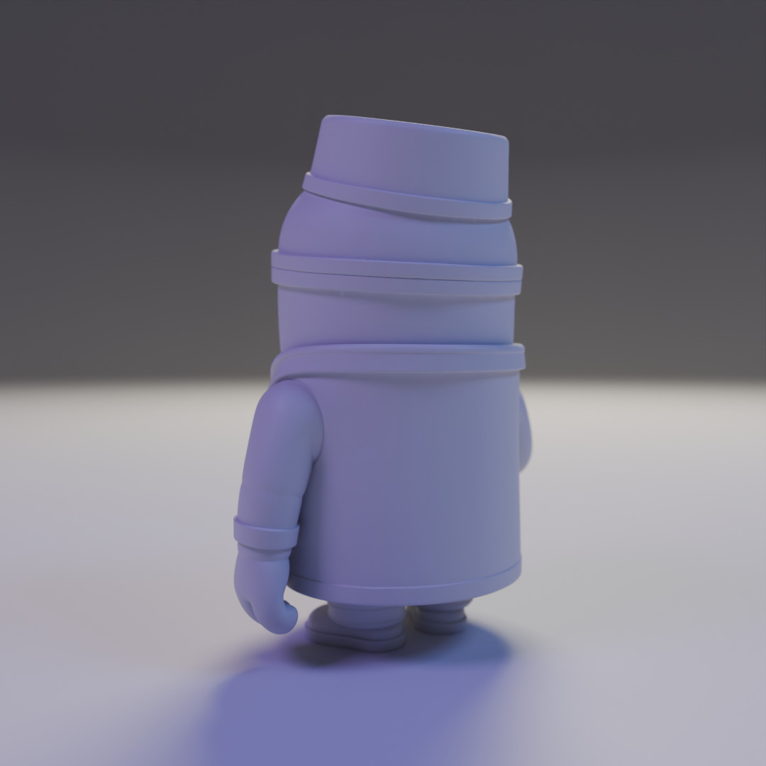 minion doctor 3D print model_11