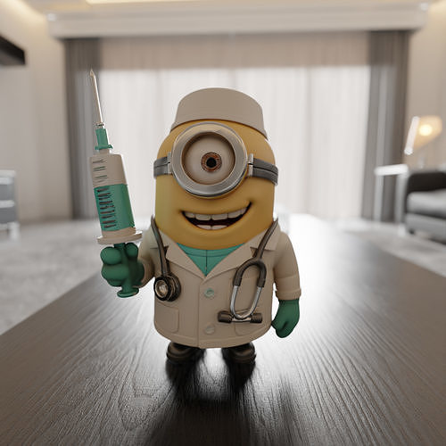 minion doctor 3D print model