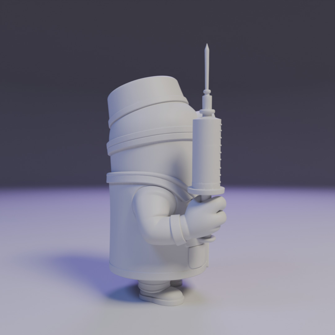 minion doctor 3D print model_1