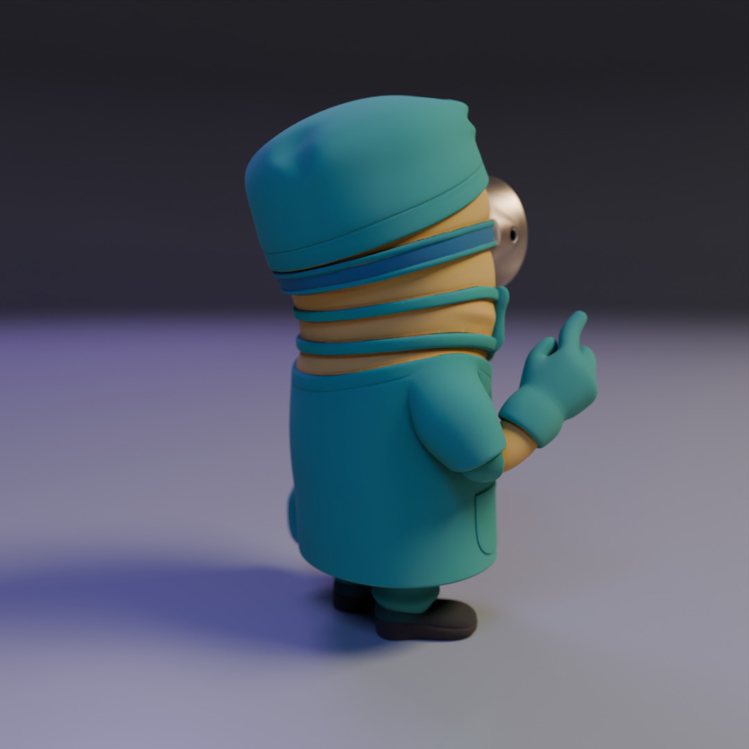 minion surgery doctor 3D print model_13