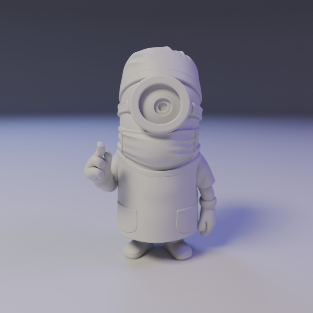 minion surgery doctor 3D print model_16