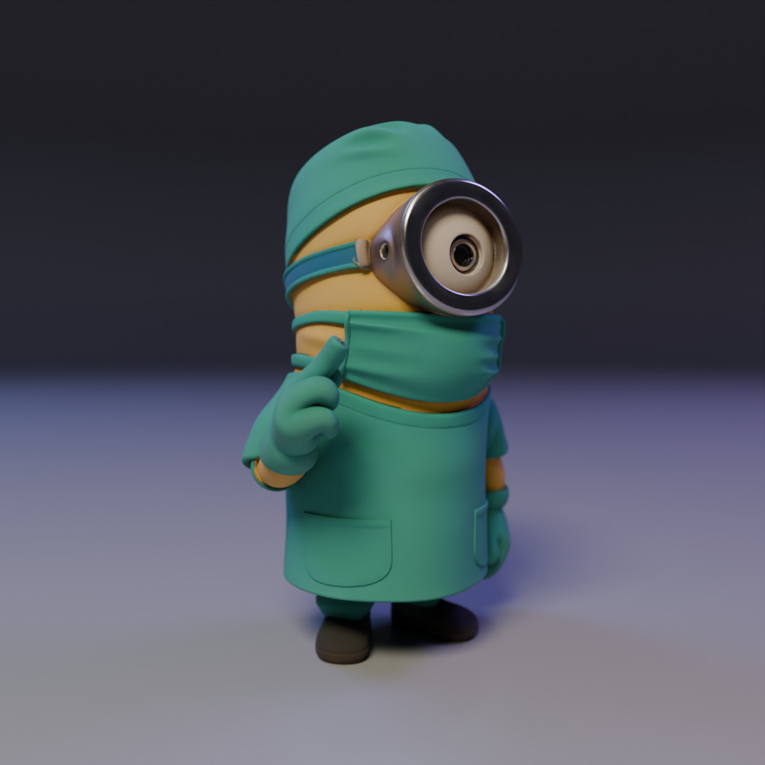 minion surgery doctor 3D print model_7