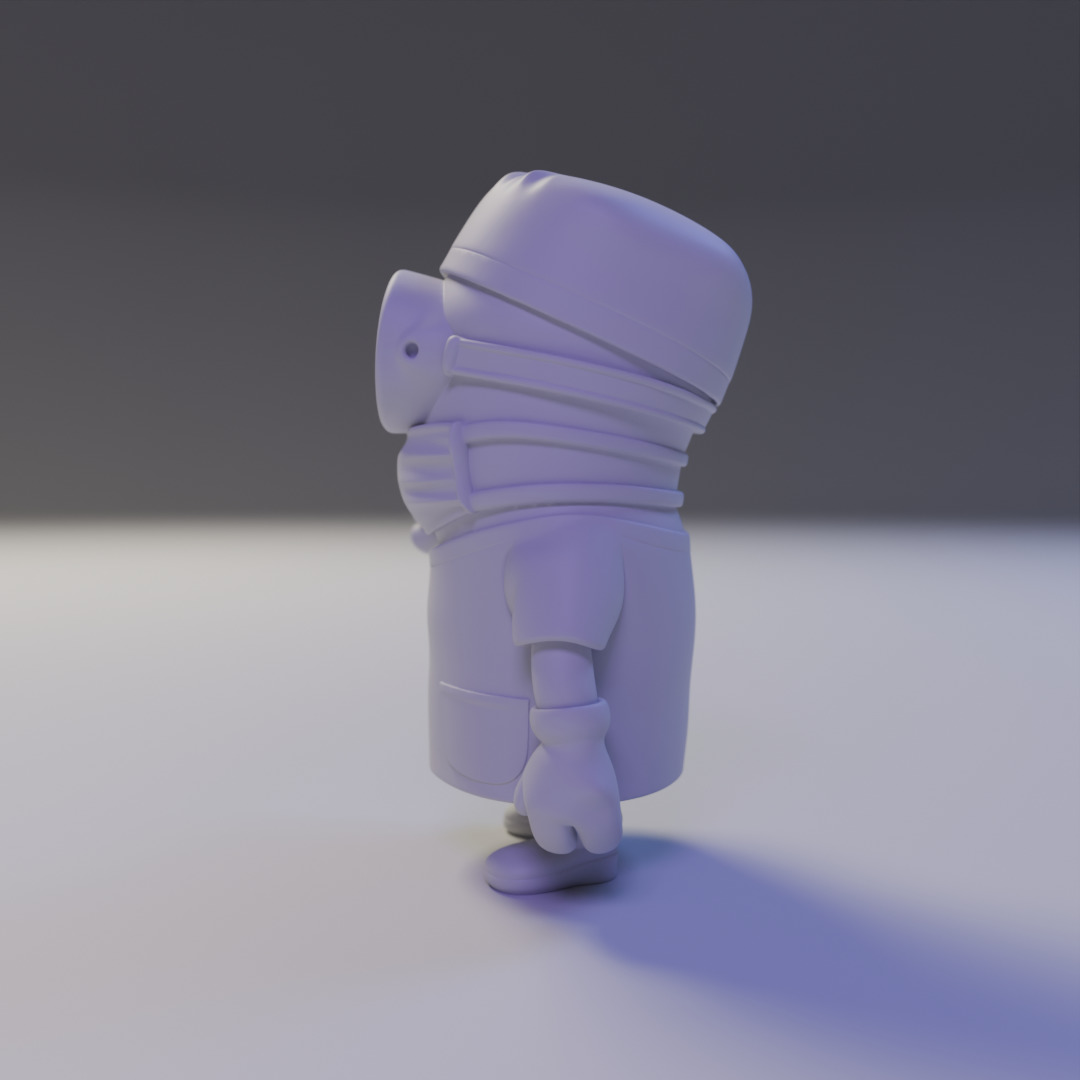 minion surgery doctor 3D print model_4
