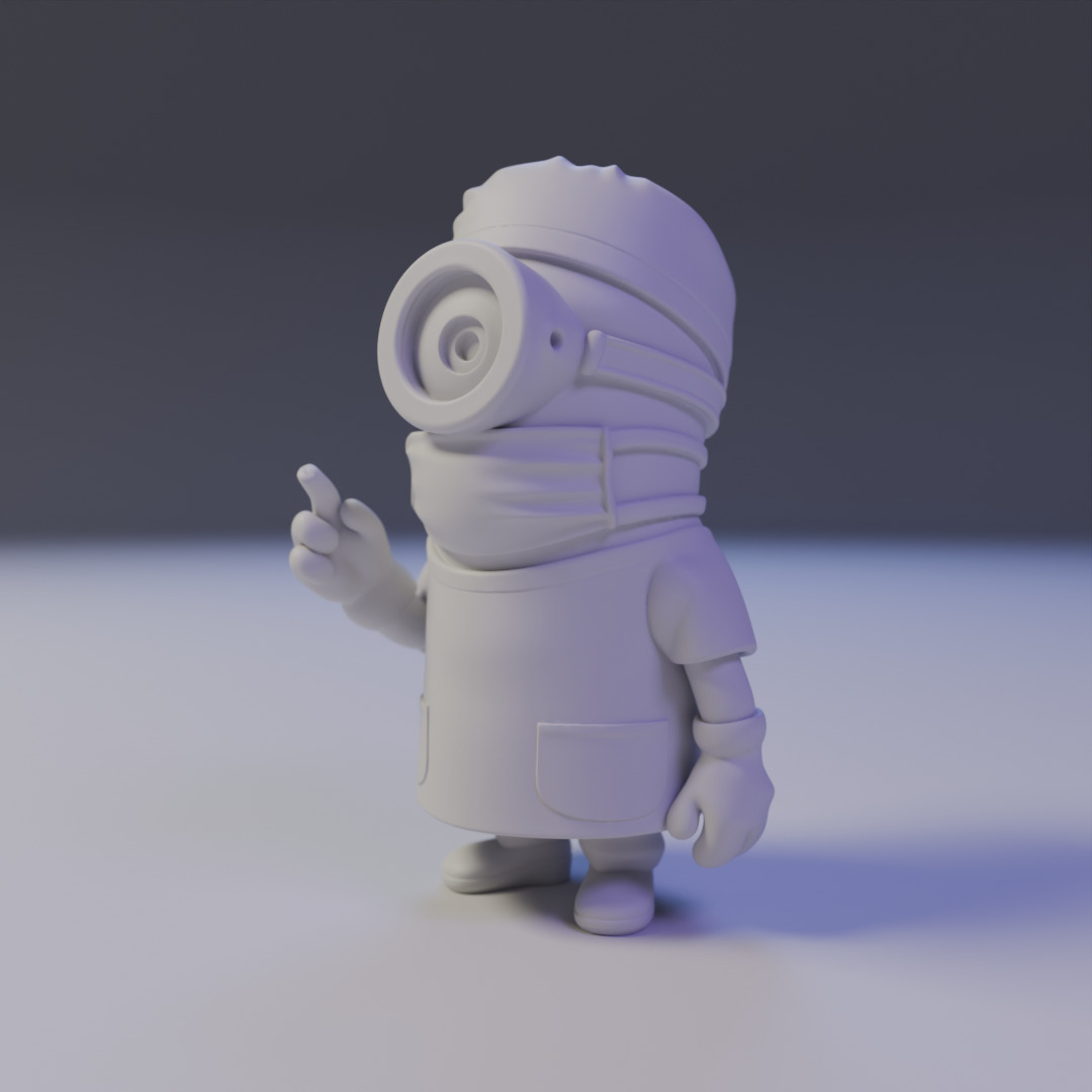 minion surgery doctor 3D print model_10