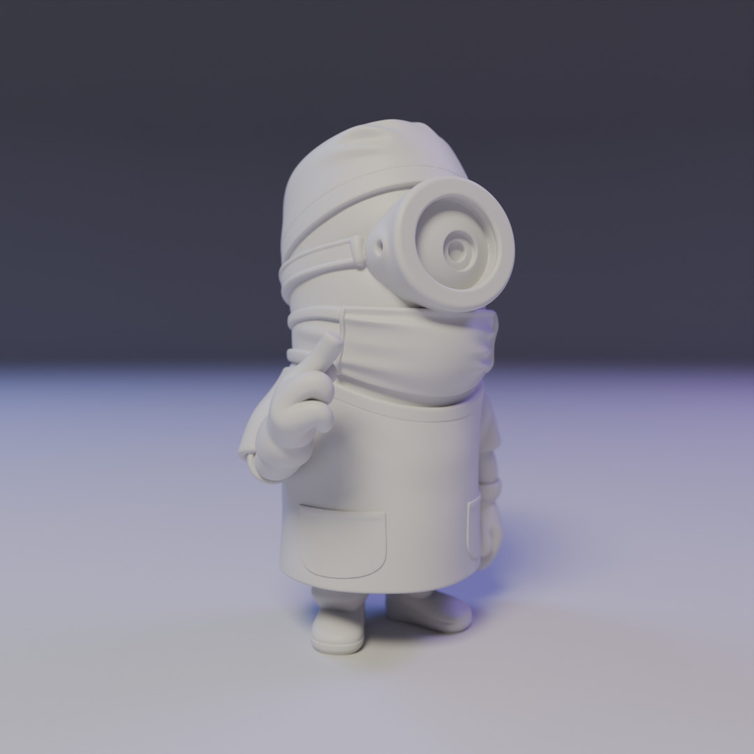 minion surgery doctor 3D print model_8