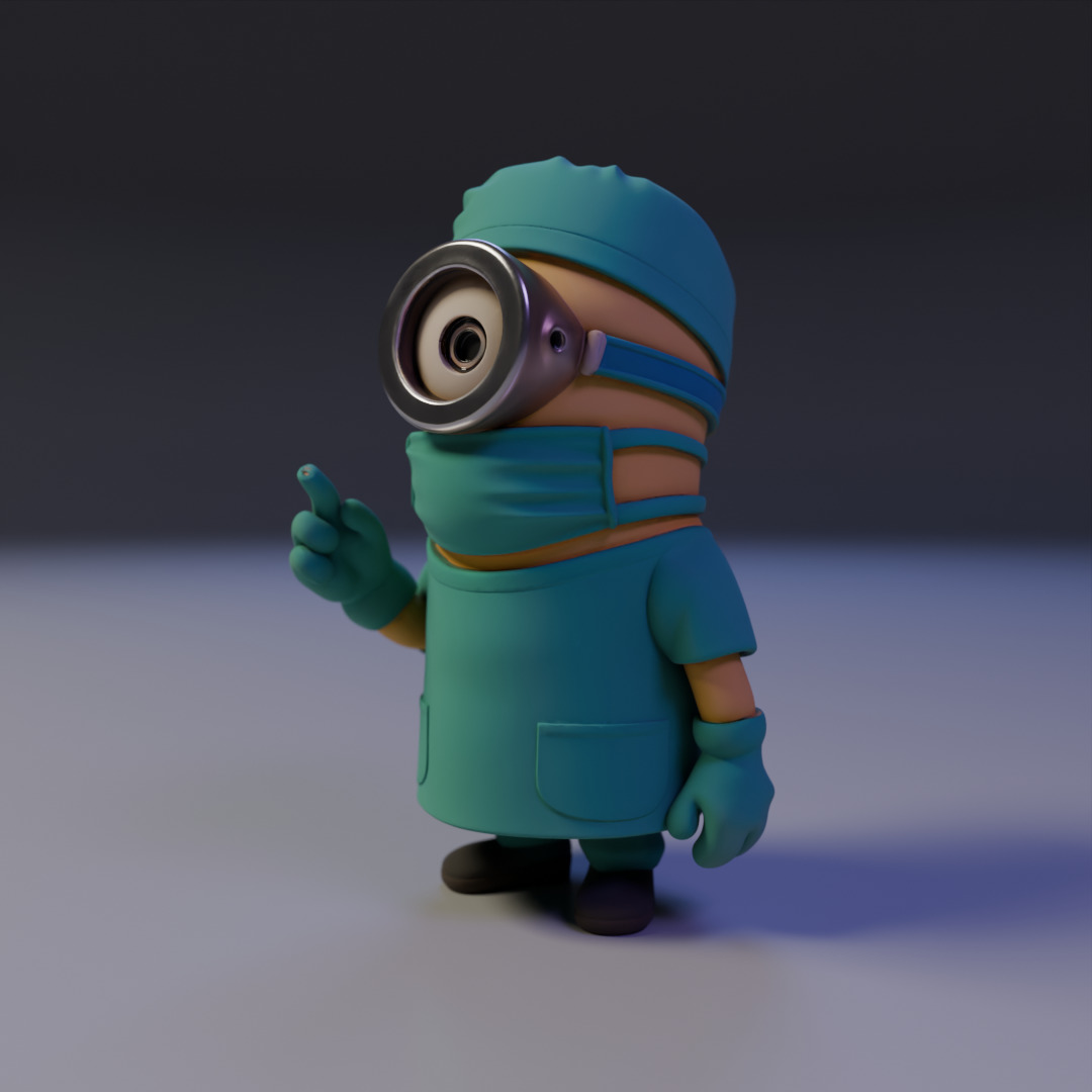 minion surgery doctor 3D print model_9