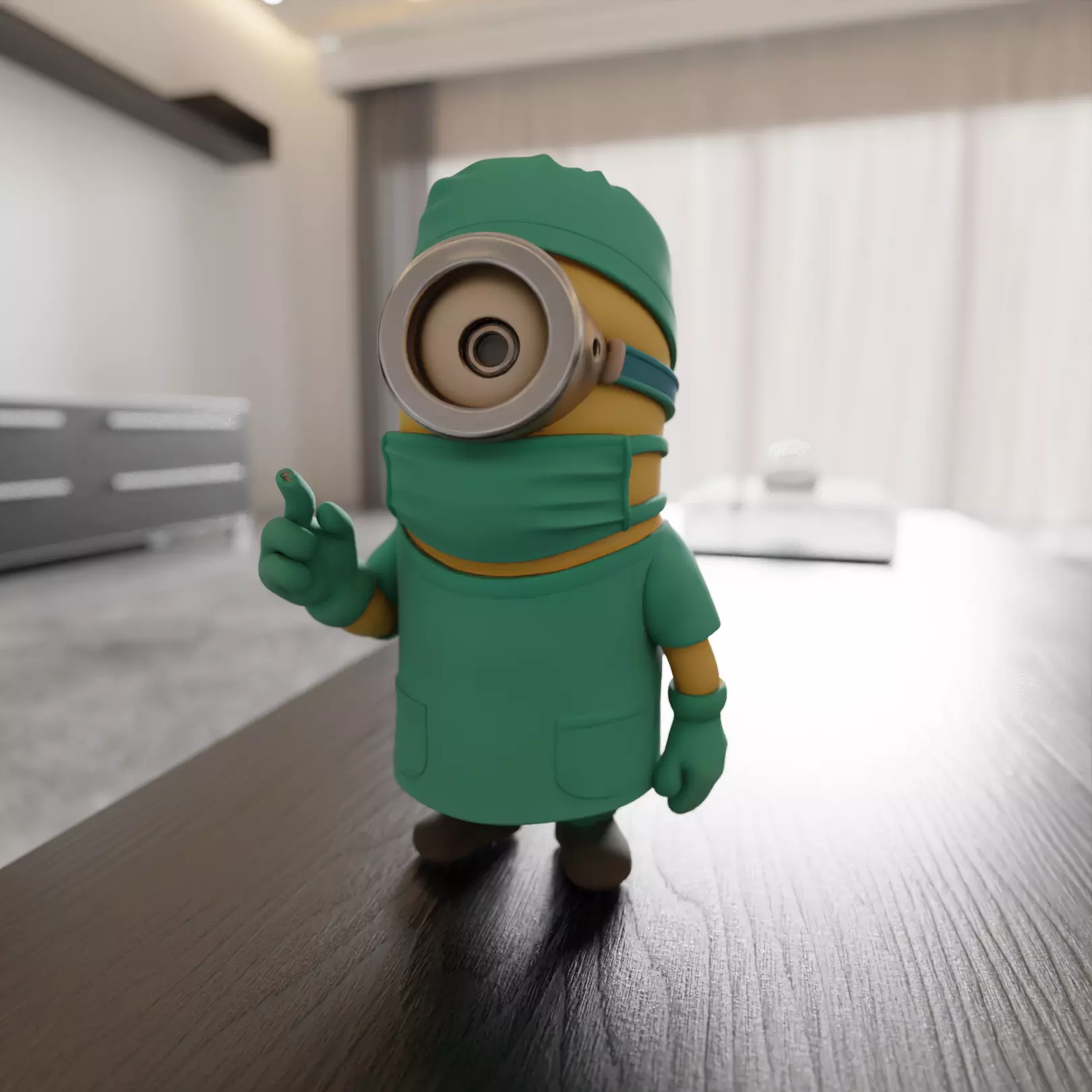 minion surgery doctor 3D print model_0