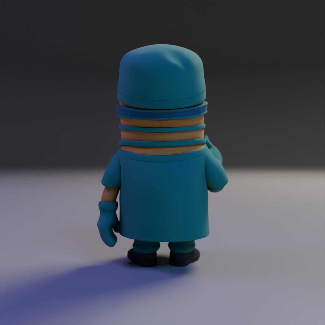 minion surgery doctor 3D print model_5