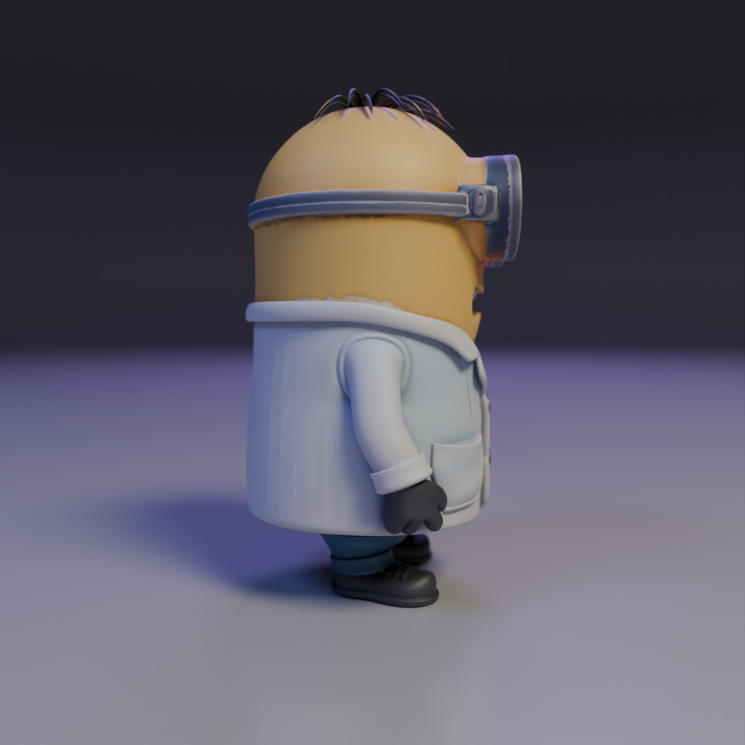 minion doctor  3D print model_1