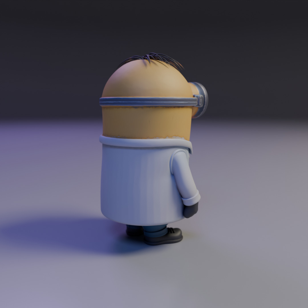 minion doctor  3D print model_13