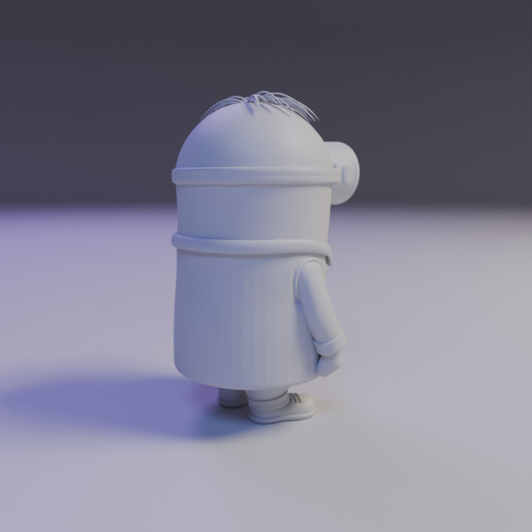 minion doctor  3D print model_14