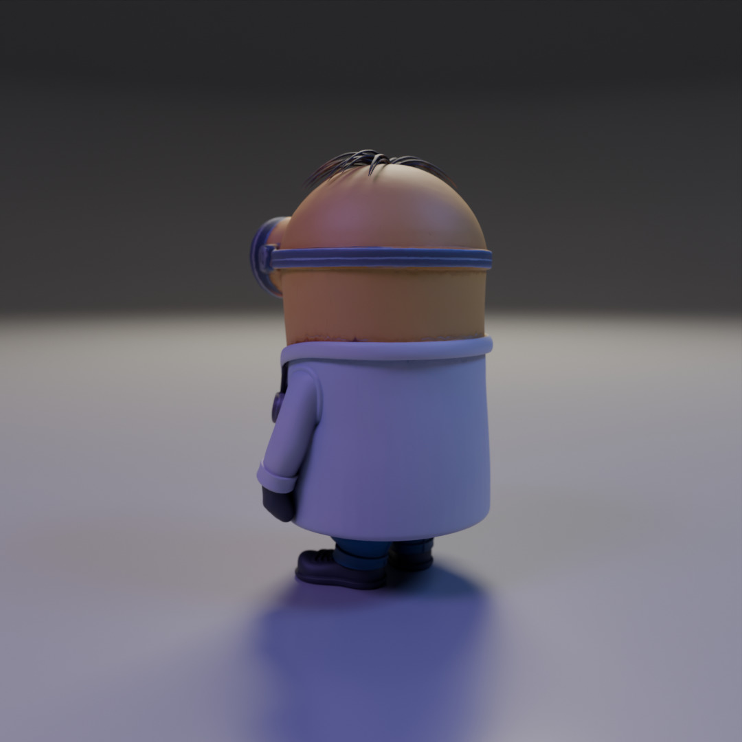 minion doctor  3D print model_11