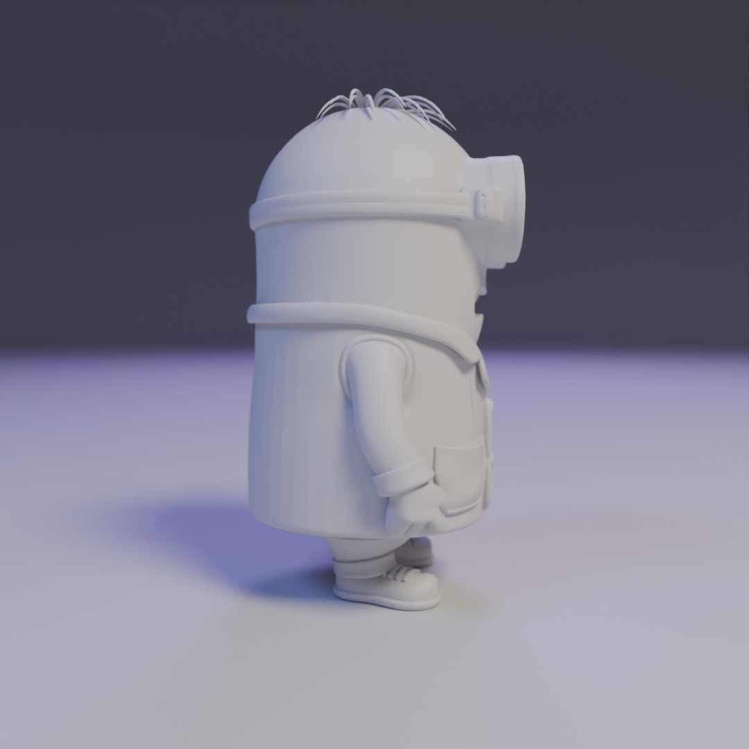 minion doctor  3D print model_2