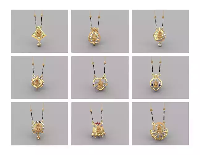 God Mangalsutra Collection STL  3DM Files Available