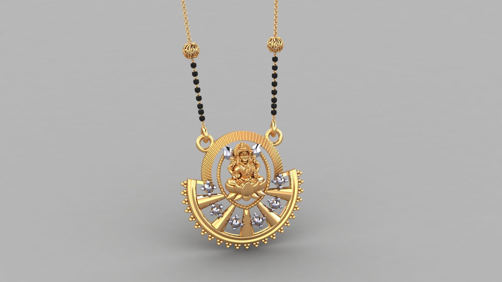 God Mangalsutra Collection STL  3DM Files Available 3D print model_38