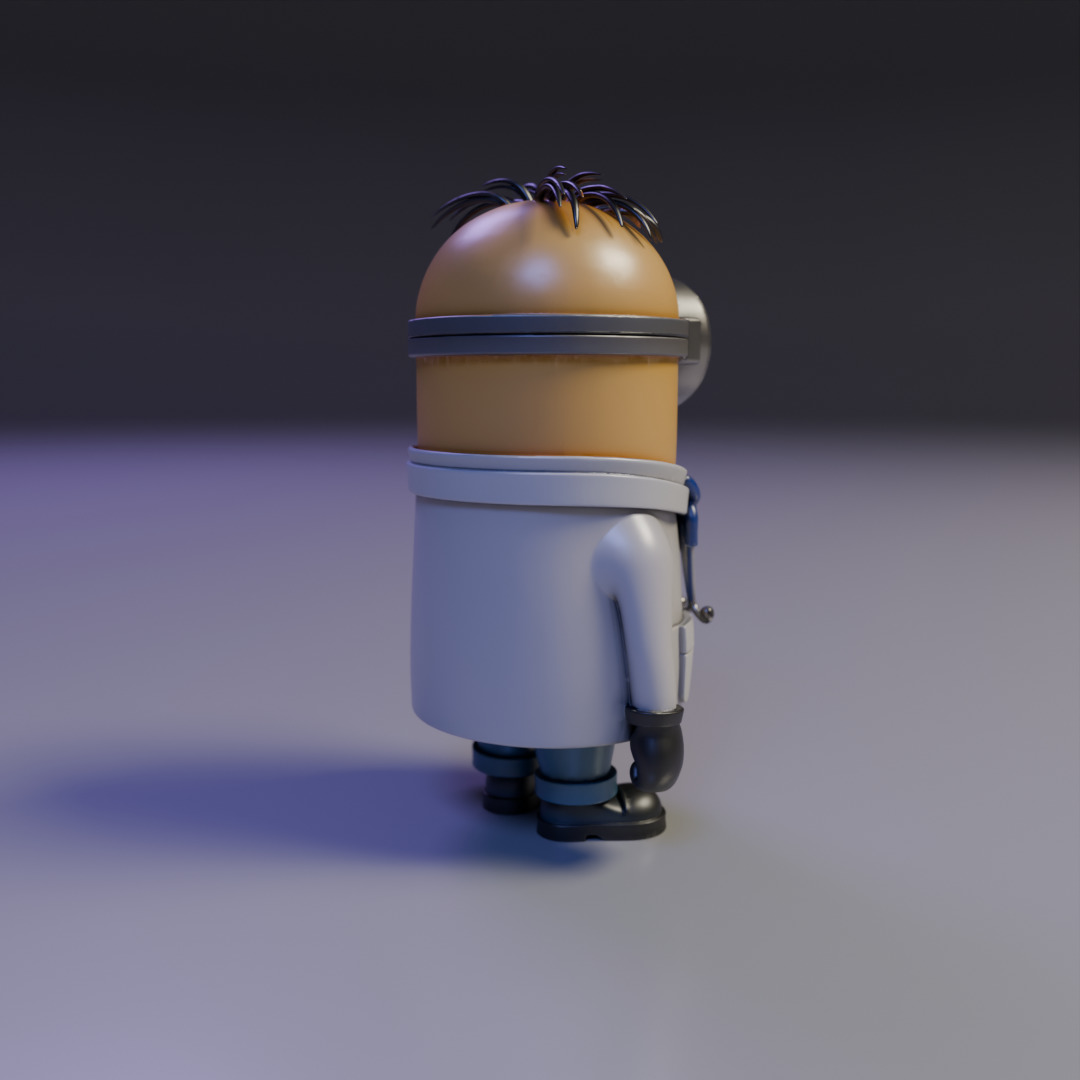 minion doctor 3D print model_14