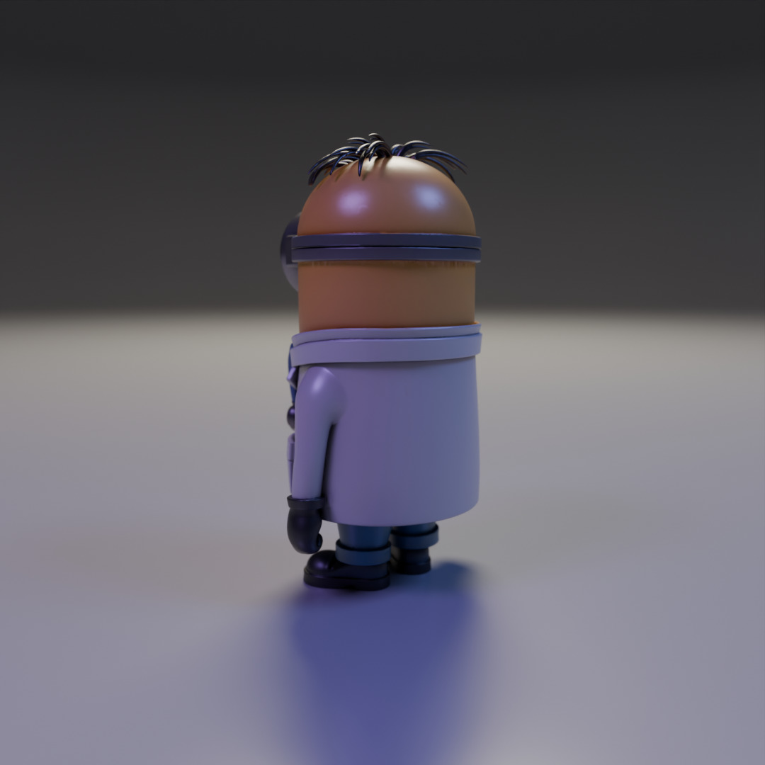 minion doctor 3D print model_12
