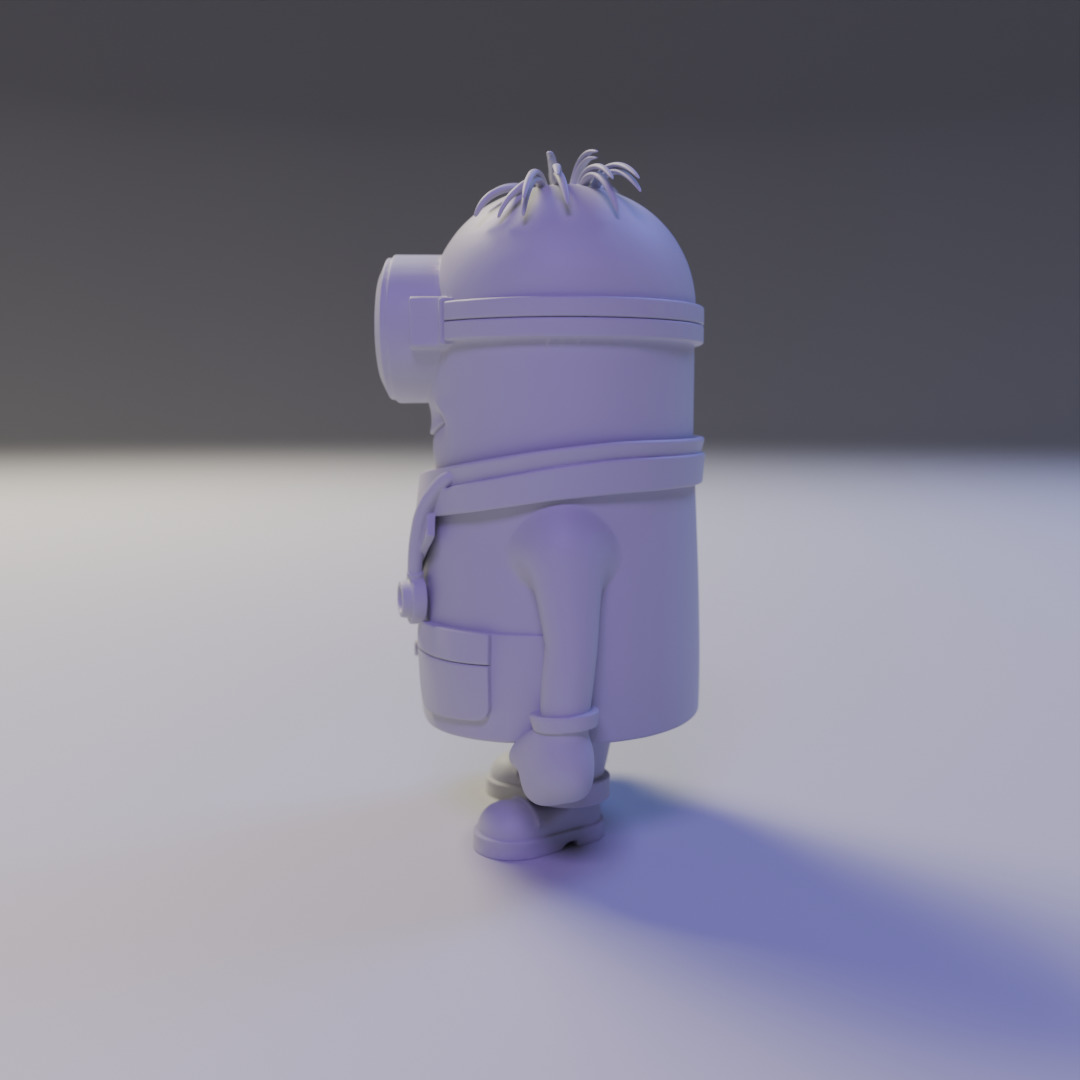 minion doctor 3D print model_3