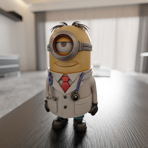 minion doctor 3D print model
