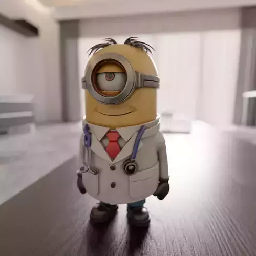 minion doctor 3D print model