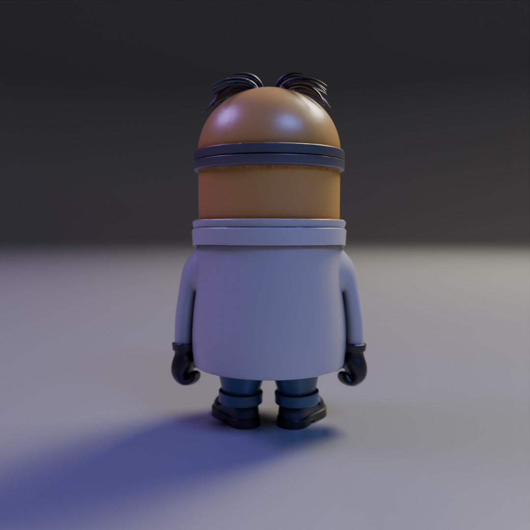 minion doctor 3D print model_6