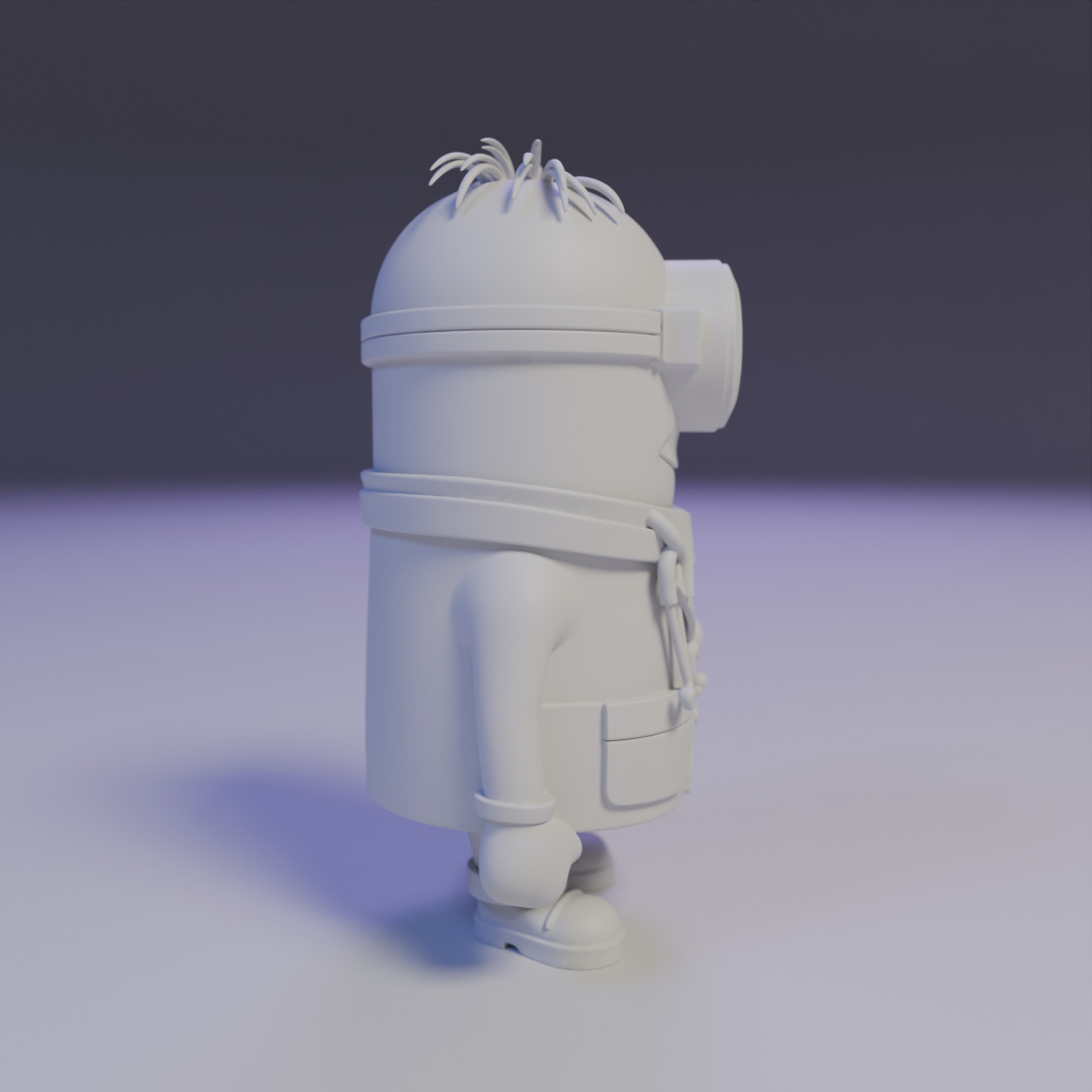 minion doctor 3D print model_1
