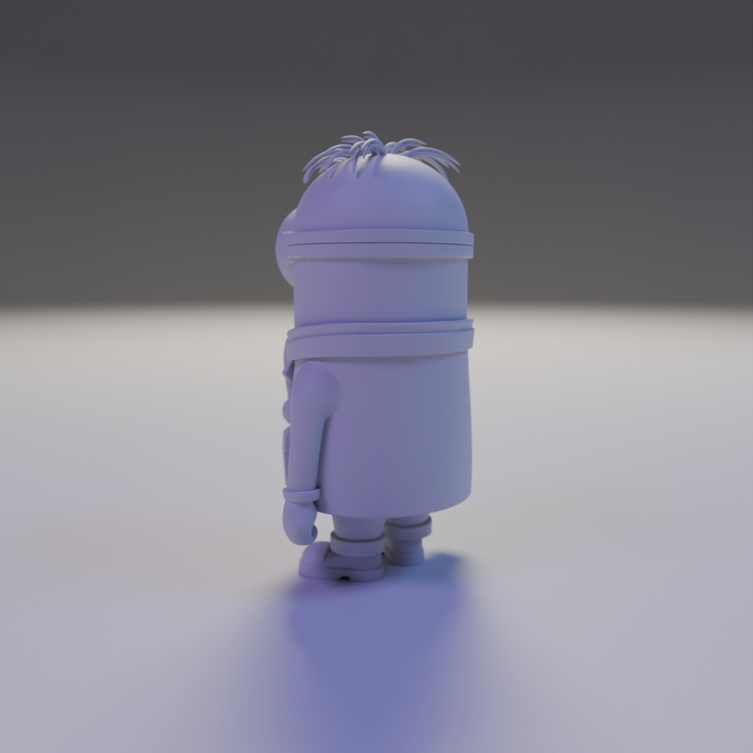 minion doctor 3D print model_11