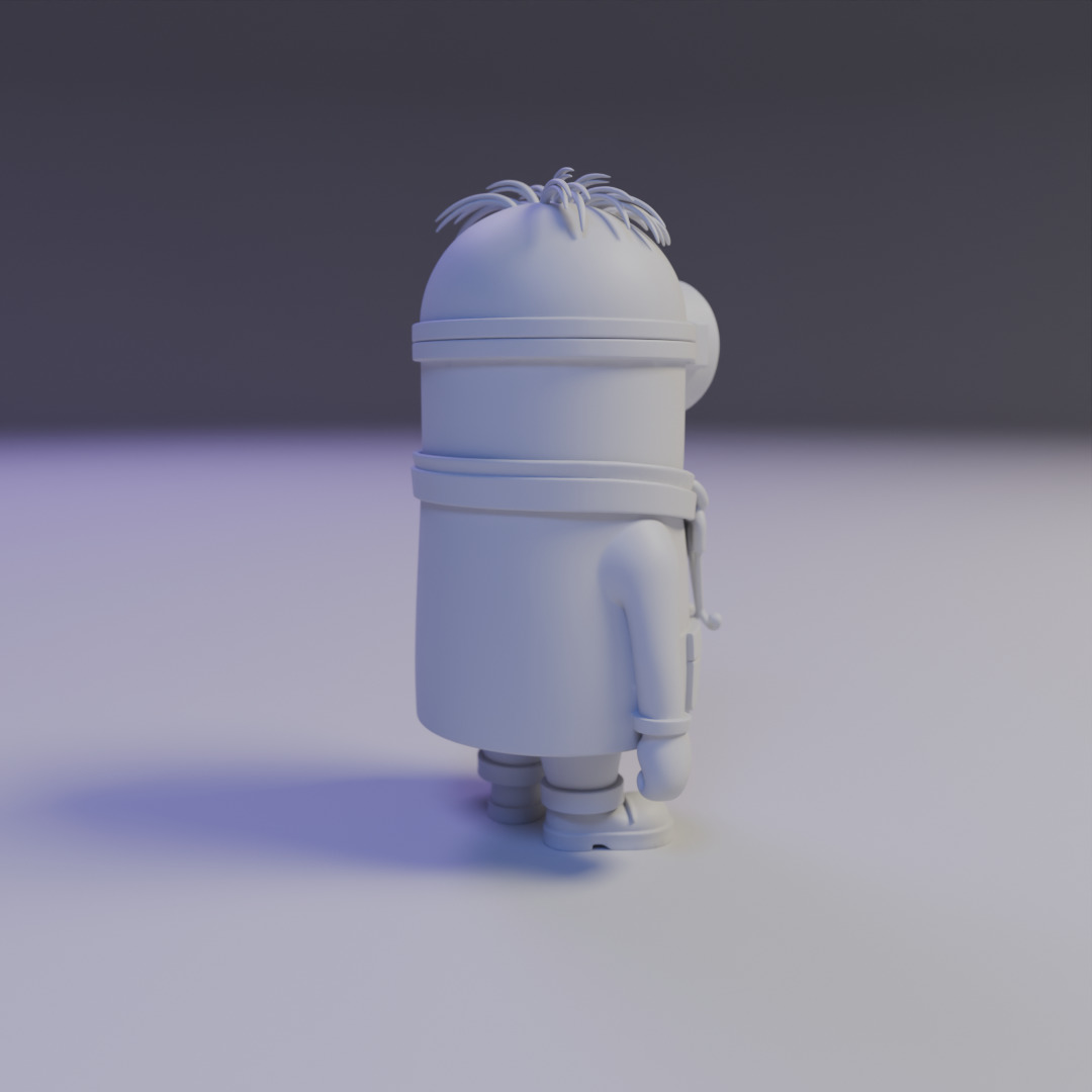 minion doctor 3D print model_13