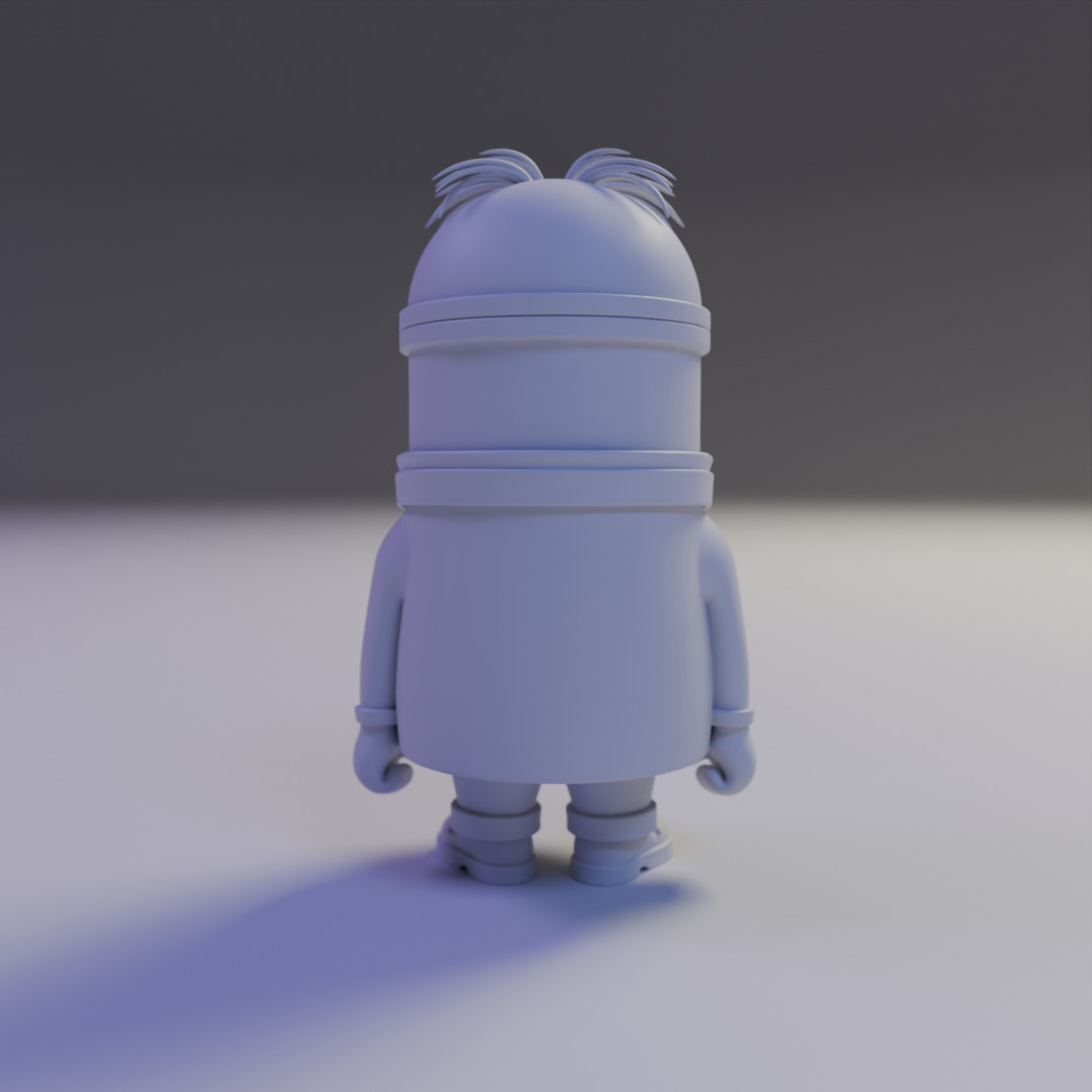 minion doctor 3D print model_5