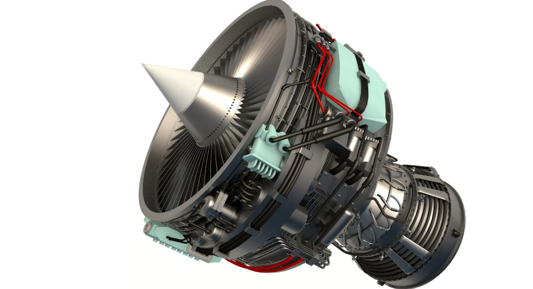 Aircraft Engine 3D model_3