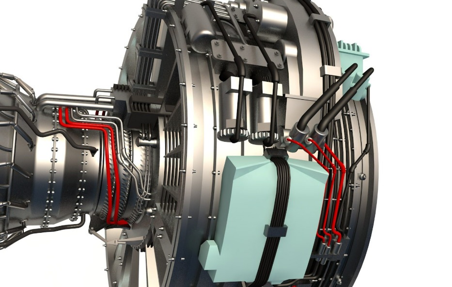 Aircraft Engine 3D model_1