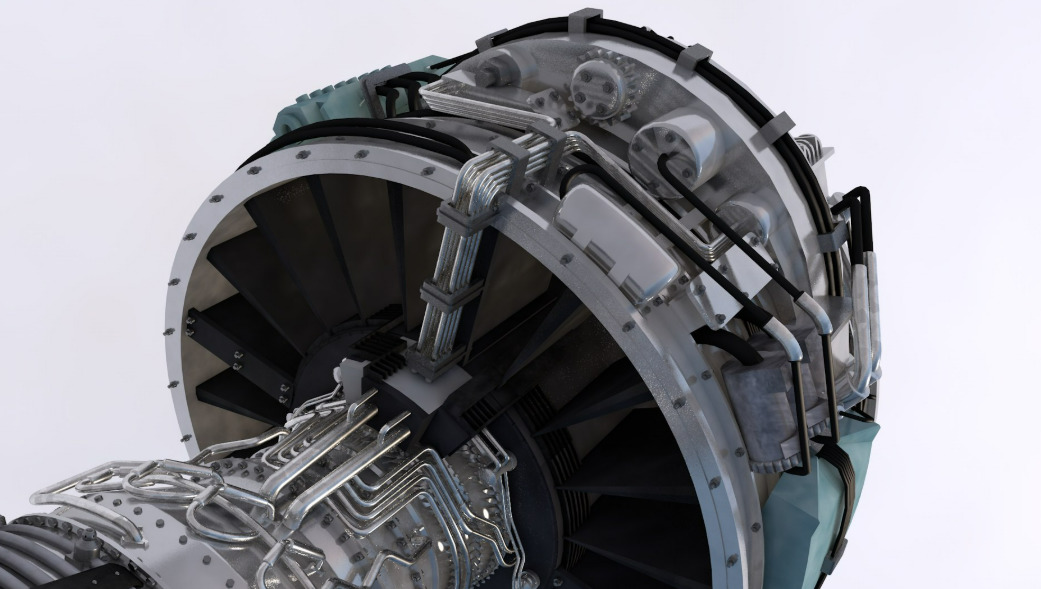 Aircraft Engine 3D model_19