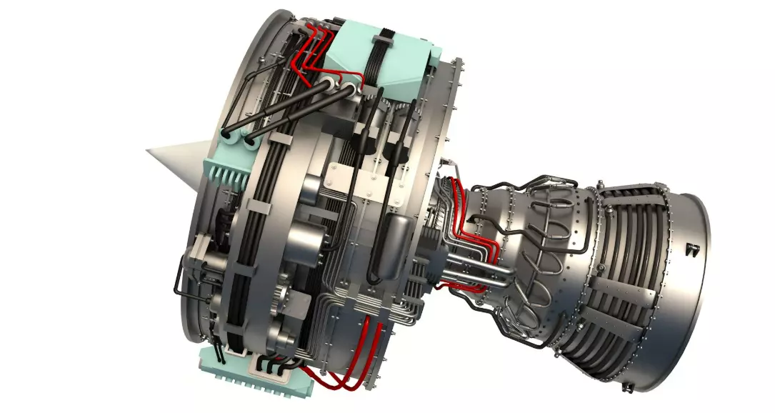 Aircraft Engine 3D model_0