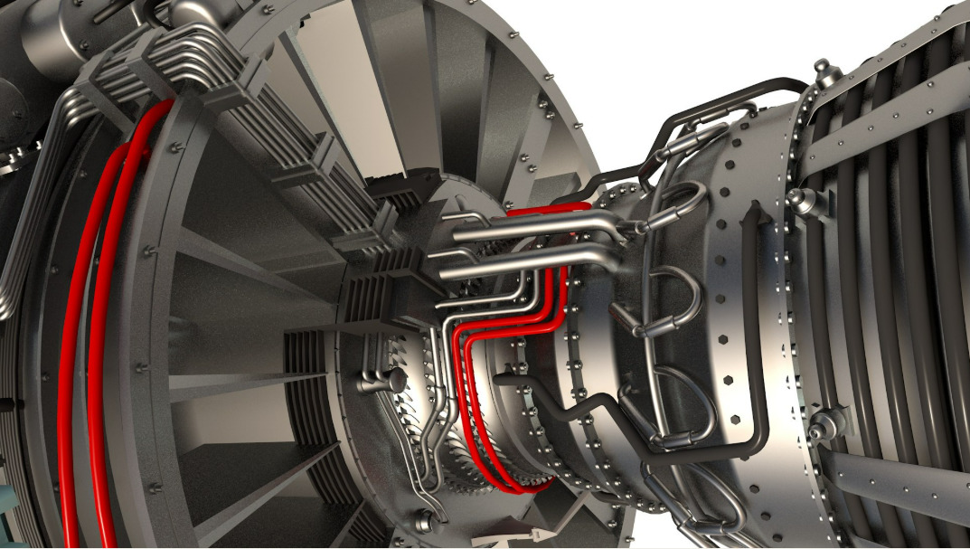 Aircraft Engine 3D model_2