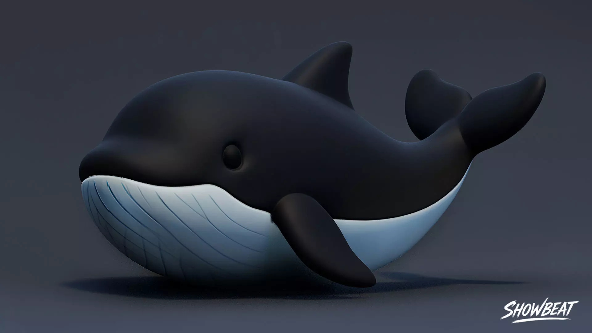 Cartoon Sea Animals Plush Pack Low-poly 3D model_14