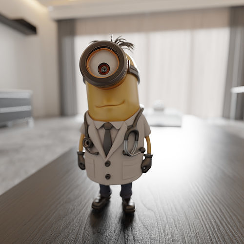minion doctor 3D print model