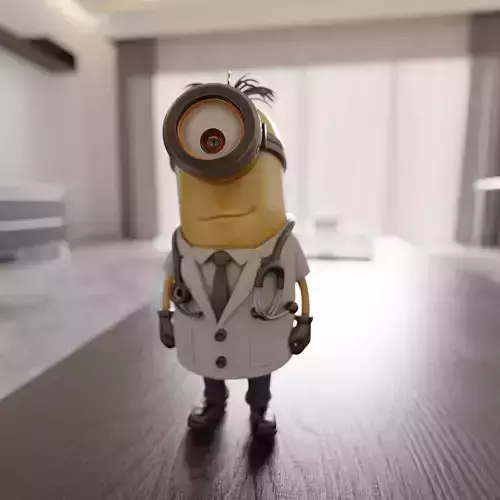 minion doctor 3D print model